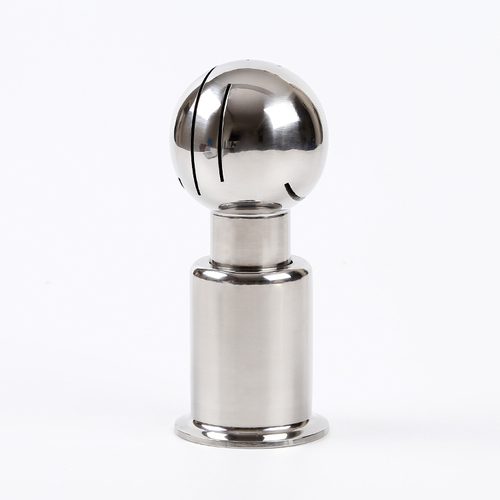 Rotary clamped cleaning ball