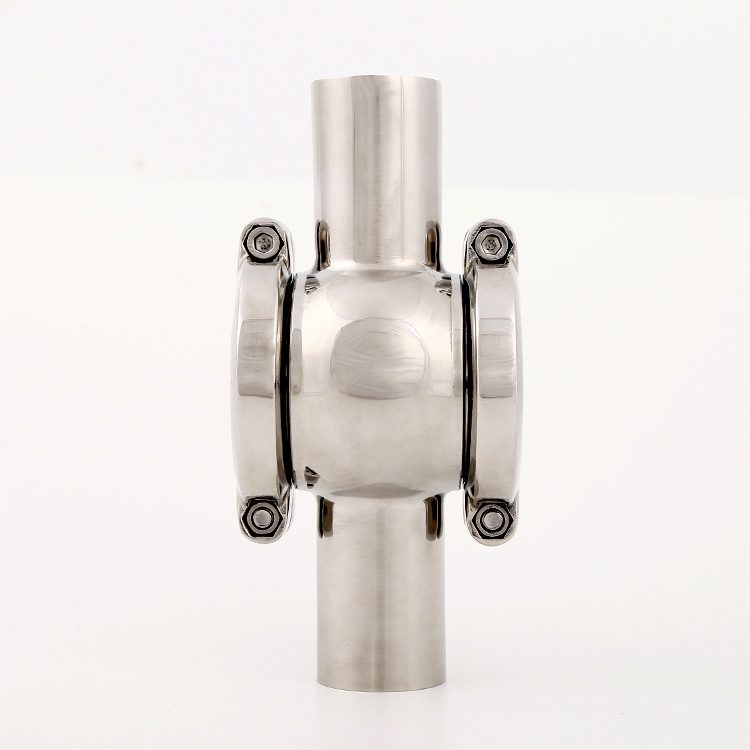 Cross type sight glass